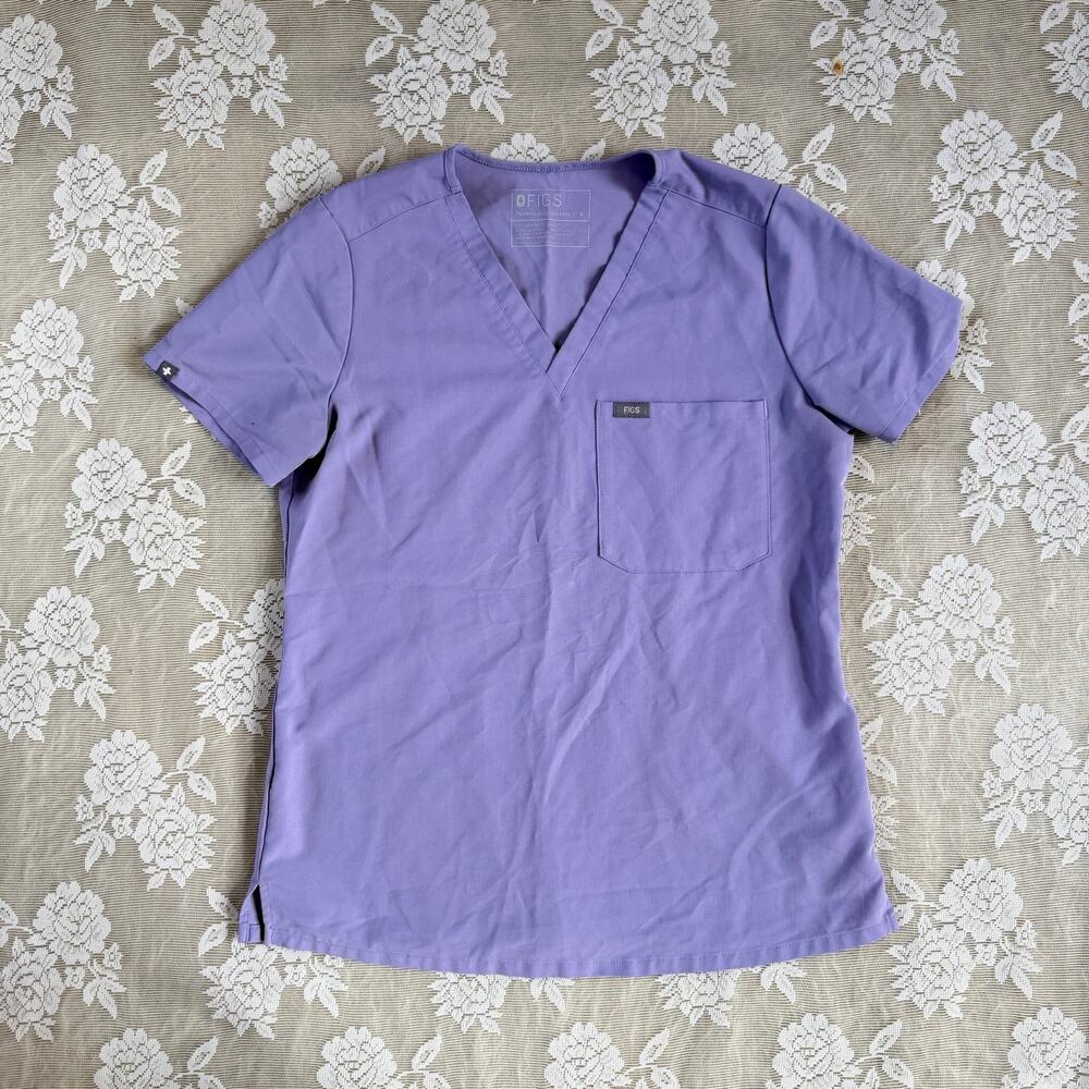 FIGS Purple Scrub Top Size Small